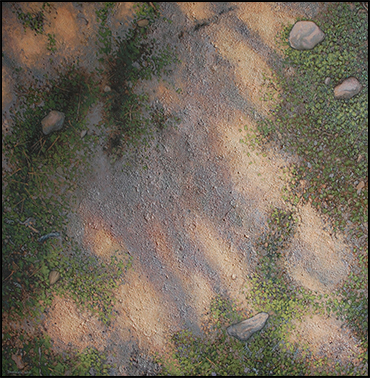 Cztery Kamienie, 2011, olej na plotnie, masa akrylowa, 100x100cm